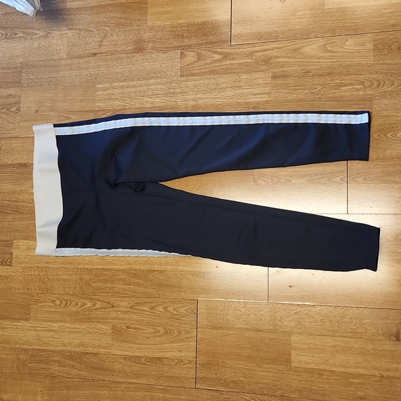 Heroine Sport athletic leggings navy with stripe sz med - Picture 1 of 3